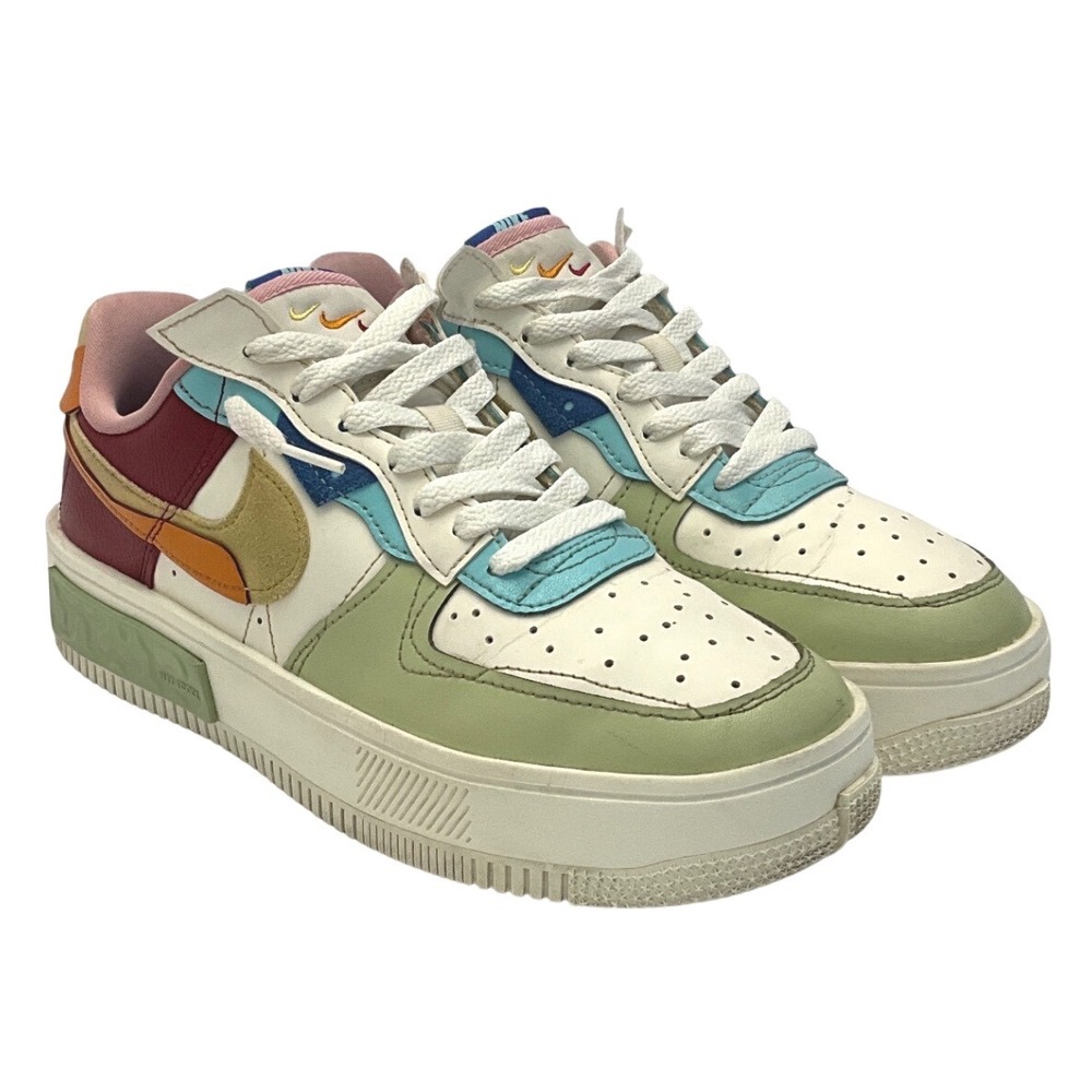 Nike Air Force 1 Fontanka Sail Multicolor Casual Streetwear Shoes Women's Size 9